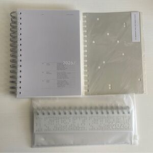 Cloth & Paper 2026 Weekly Spiral Notebook + Desk Calendar